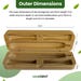 Bamboo Storage/travel box for electric toothbrush. Sonicare and IPX-7 Compatible - Image 12