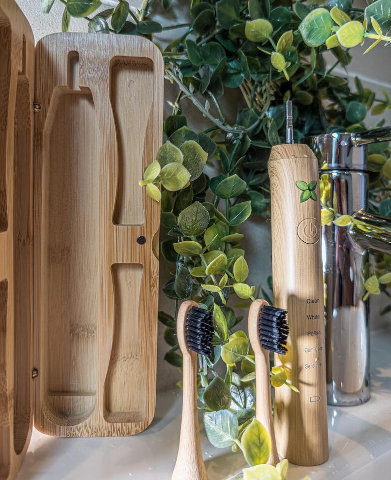 Bamboo Storage/travel box for electric toothbrush. Sonicare and IPX-7 Compatible - Image 14