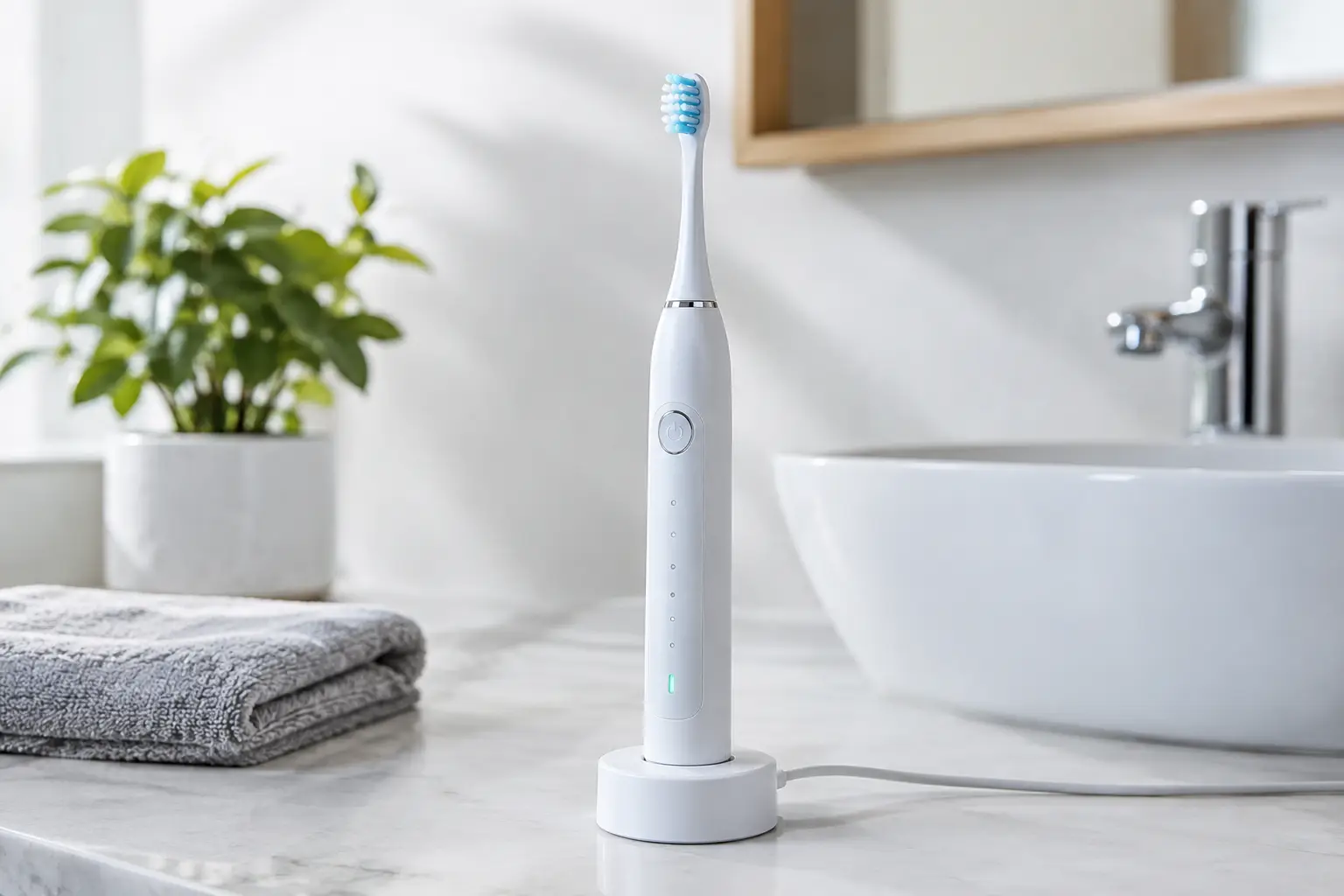 Rechargeable Toothbrush With Long Battery Life